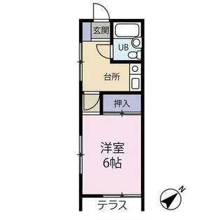 ハイツおかべ【1階】の間取り