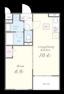 神奈川県横浜市南区井土ケ谷下町【アパート】の間取り