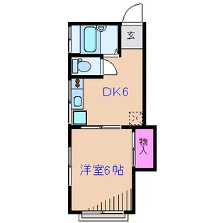 菊名南フラット【1階】の間取り