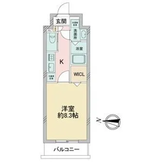 S-FORT堀田通【7階】の間取り