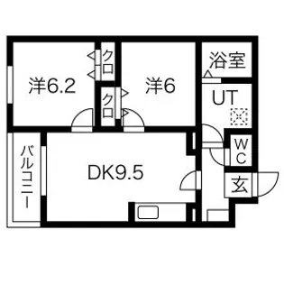 メリディアン岩沼壱番館【3階】の間取り