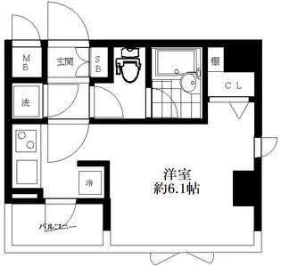 ステージファースト恵比寿東【4階】の間取り