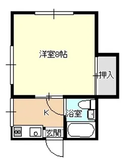 わかばハイツ【1階】の間取り