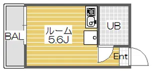 ボヌール大師公園【3階】の間取り