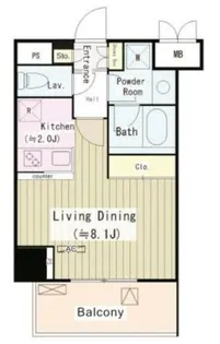 パークサイド湯島台【5階】の間取り