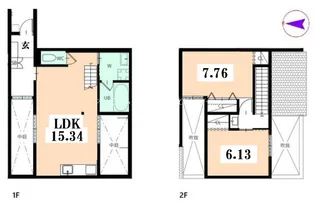 京都府京都市上京区妙顕寺前町【一戸建】の間取り