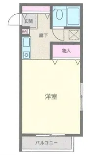 プラムハイツ【4階】の間取り