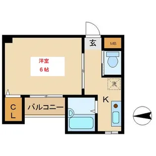 東京都大田区大森中3【マンション】の間取り