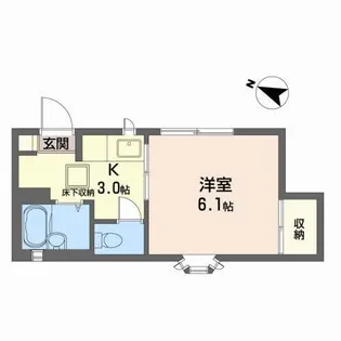 コートヴィレッジ原町【1階】の間取り