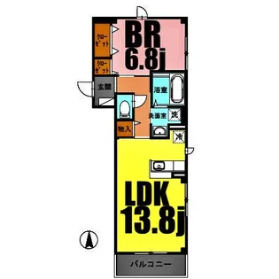 スカイヴィラージュ【3階】の間取り