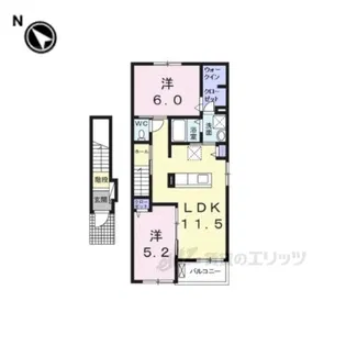 パラシオ2【2階】の間取り