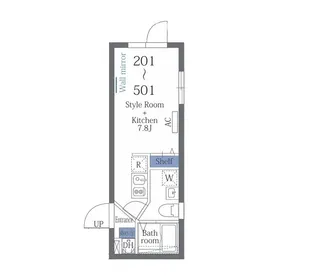 ヴァンテジオ両国【4階】の間取り