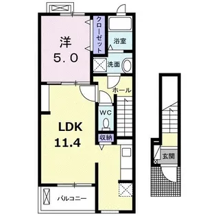 プリーマ賀茂【2階】の間取り