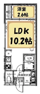 埼玉県越谷市大字蒲生【アパート】の間取り
