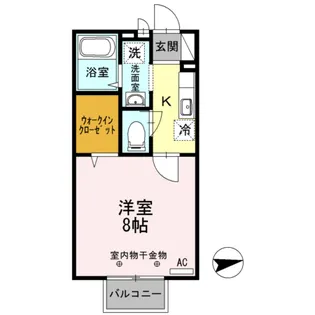 ソレイユ東野【2階】の間取り