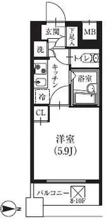 ラ・レジダンス・ド・千駄木【2階】の間取り