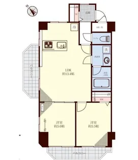 ライオンズマンション中落合【5階】の間取り