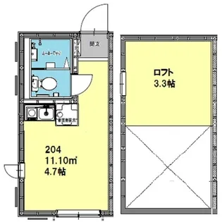 MSハイツ【2階】の間取り