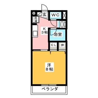 サープラスヤマダ【1階】の間取り