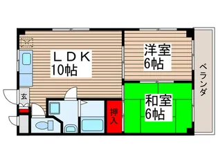 サンクレスト本中山【2階】の間取り