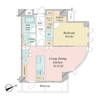 リ プレゼ恵比寿【3階】の間取り