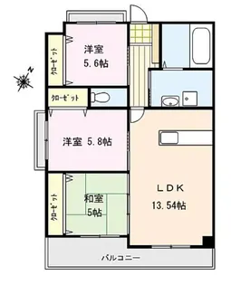 ラ・プルミエール【3階】の間取り