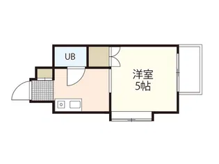 ハイネス江波【6階】の間取り