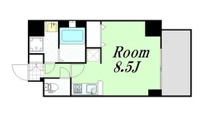 エスライズ梅田北【10階】の間取り