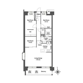 コンフォリア高島平【2階】の間取り