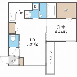 ラナチュール琴似【2階】の間取り