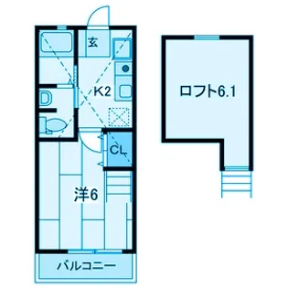 神奈川県横浜市港北区日吉4【アパート】の間取り