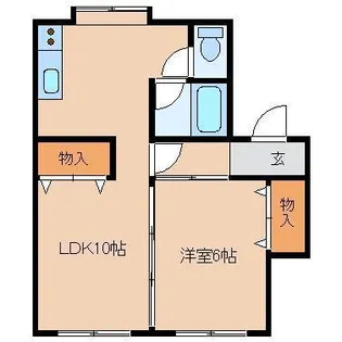 ヴィラージュu広面【2階】の間取り