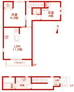 春待坂terrace【2階】の間取り