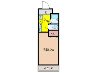 マンション豊島【5階】の間取り