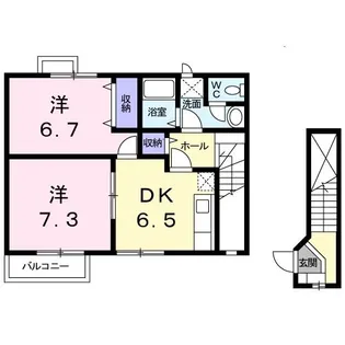 コータ・コートI【2階】の間取り