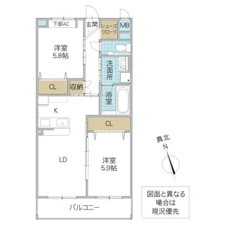 SYマンション【3階】の間取り