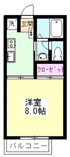 フェニックス小川2号棟【2階】の間取り