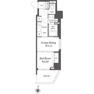 AIFLAT両国【6階】の間取り