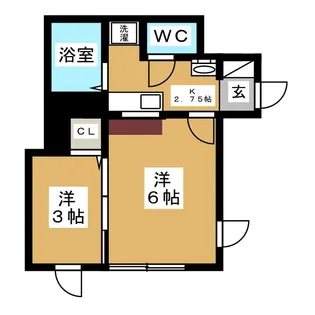 コクノハイツ【1階】の間取り