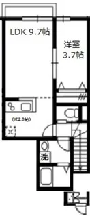 クオーレ白糸台【2階】の間取り