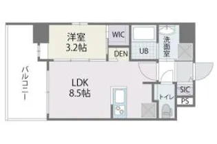 アルティザ博多ミッドシティ【4階】の間取り