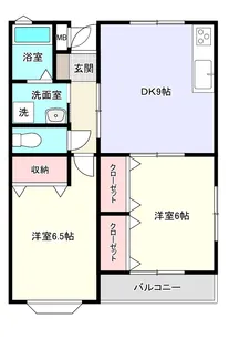 イーストハイツ【2階】の間取り