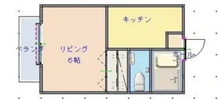 メゾンエトワール【2階】の間取り