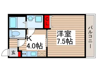エスト清瀬【1階】の間取り