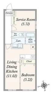GRAN PASEO大井町【2階】の間取り