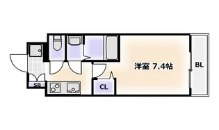 フォーリアライズ天王寺ヴァロール【5階】の間取り