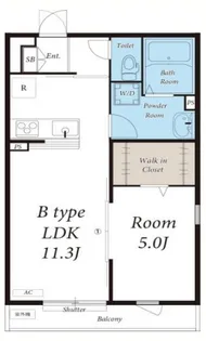 リブリ・シャルマンドミール【2階】の間取り