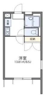 レオパレスビューフレア【1階】の間取り