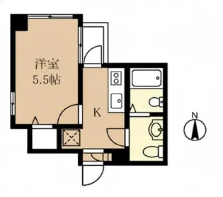 ハーモニー中目黒【2階】の間取り