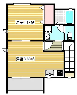ラ・ポルメ【2階】の間取り